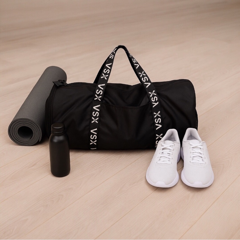 Victorias Secret VSX black nylon Duffle bag. - Picture 2 of 11